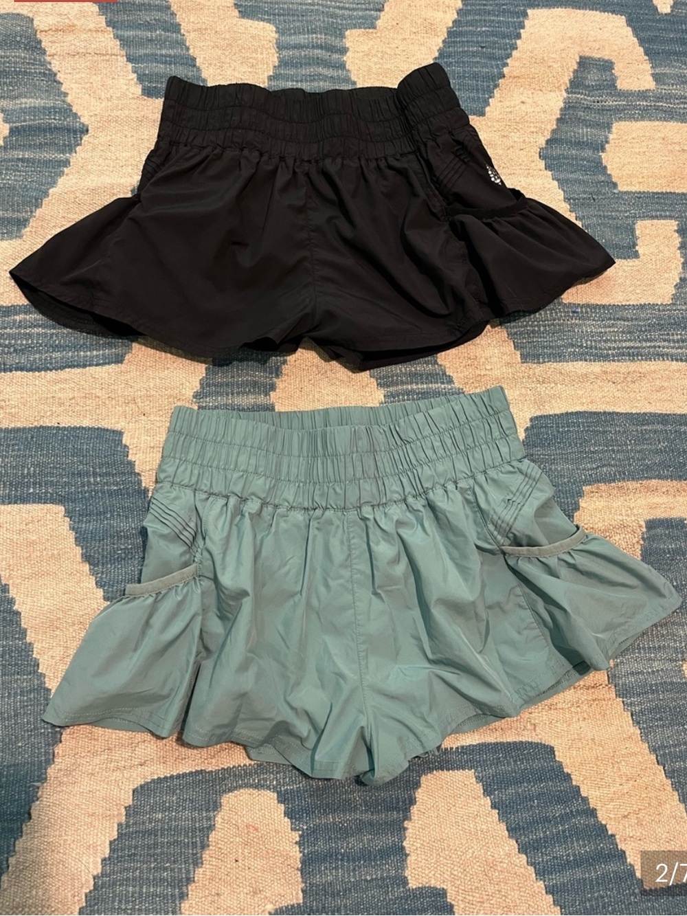 FP Movement by Free People Black and Blue Shorts